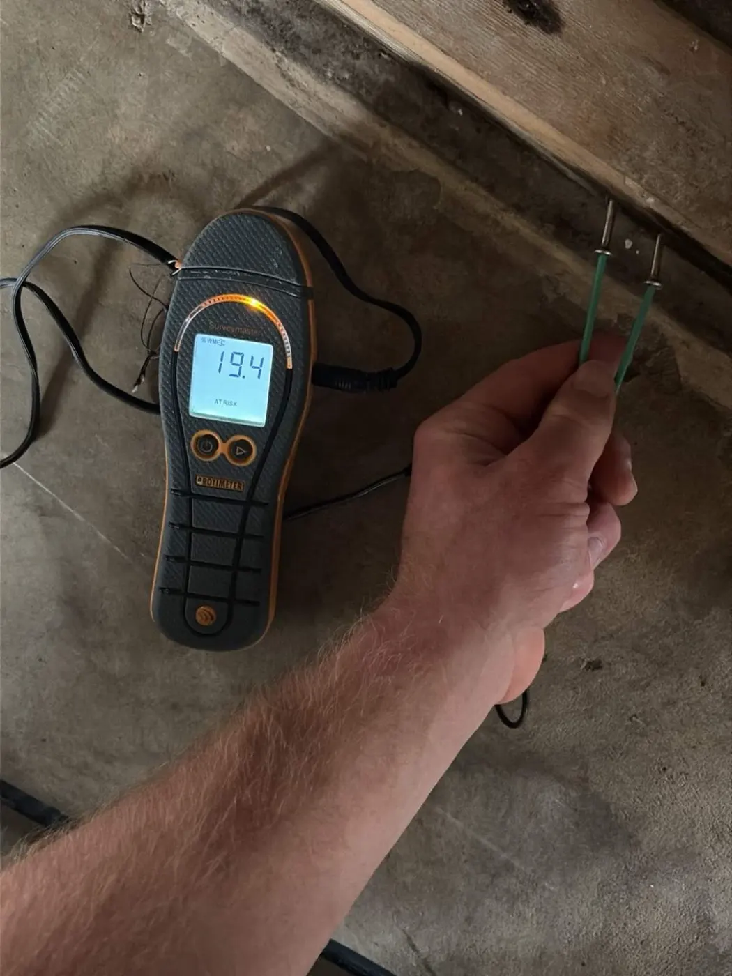 Documented moisture readings in Marion County, IN